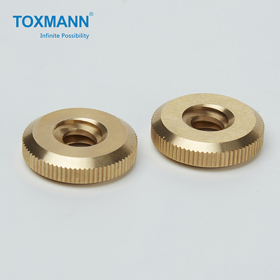 Tornillo de cobre de bronce dado vuelta precisión de la nuez de las piezas de la tolerancia 0.01m m