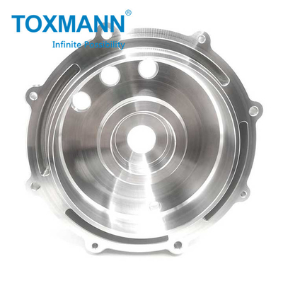 Mecanizado de piezas de trabajo y tratamiento por oxidación de la cubierta frontal de aleación de aluminio para torneado CNC de precisión