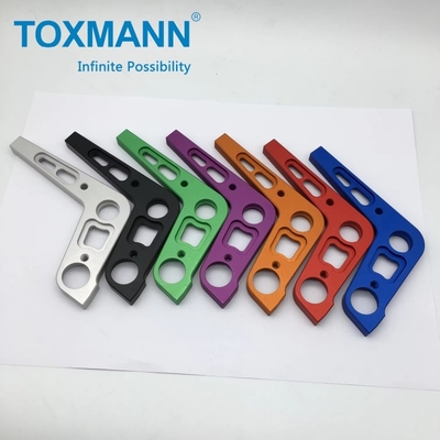 Transformador con doble rodamiento de tiro corto de parte de fresado CNC de aluminio 6061-T6 anodizado de alta precisión