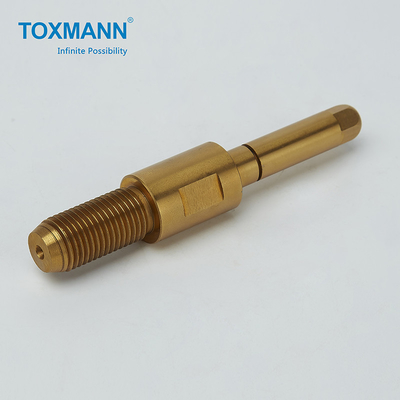 Piezas de torneado prácticas de bronce del CNC, componentes de torneado de la precisión del CNC del eje