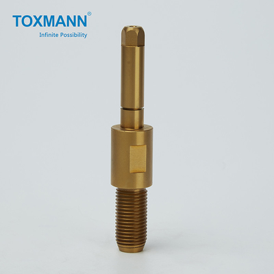 Piezas de torneado prácticas de bronce del CNC, componentes de torneado de la precisión del CNC del eje