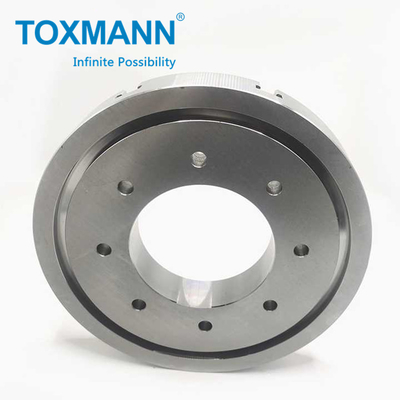 Partes de procesamiento de torno CNC Placa de brida de acero de aleación Máquina de control numérico duradera Accesorios del centro de mecanizado CNC