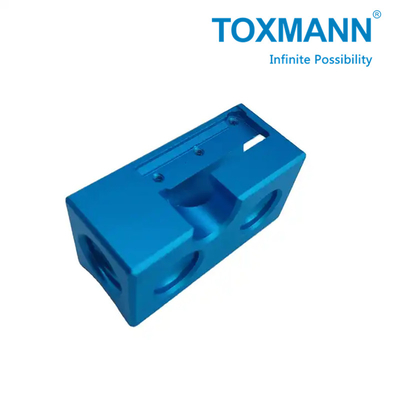 Mecanizado CNC de precisión azul anodizado Aluminio de acero inoxidable